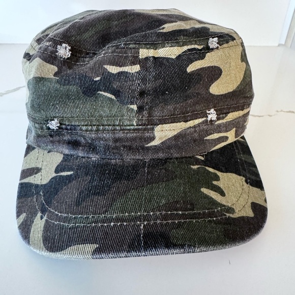 David And Young Cadet Army Cap in Distressed Camo - One Size - Picture 3 of 6
